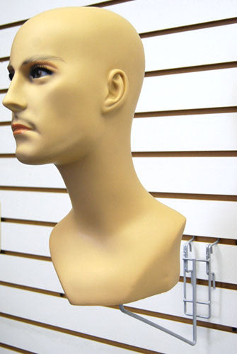 Head Holder for Slatwall or Gridwall - Las Vegas Mannequins