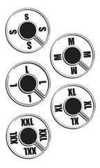 Round Size Divider for Hangrail - Generic Variety Pack - Las Vegas Mannequins