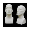 Plastic Male Head Mannequin White - Las Vegas Mannequins