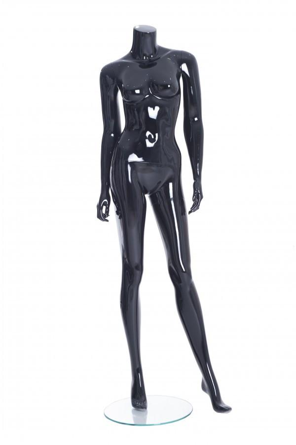 Rental Female Black Headless Mannequin - Las Vegas Mannequins