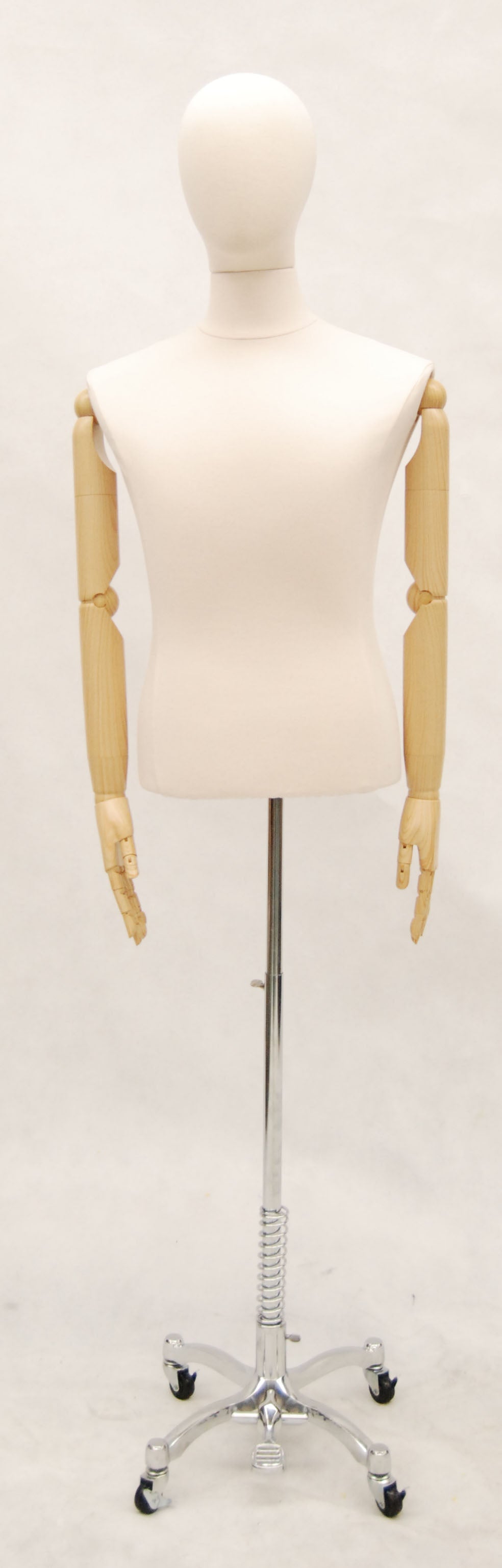 Female Ivory Jersey Dressmaker Mannequin Display Body Form Size 8-10
