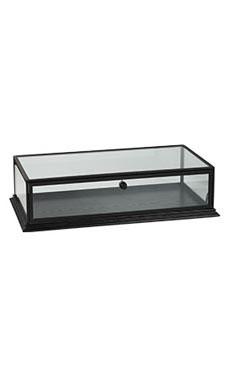 Black Wood Countertop Display Case - Las Vegas Mannequins