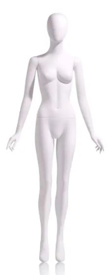 Female - Oval Head facing straight, arms at side - Las Vegas Mannequins