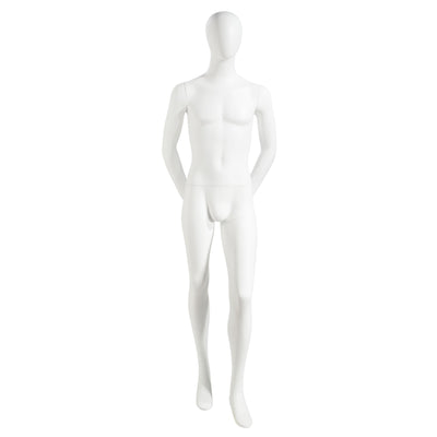 Male Mannequin - Oval Head, Arms Behind Back - Las Vegas Mannequins