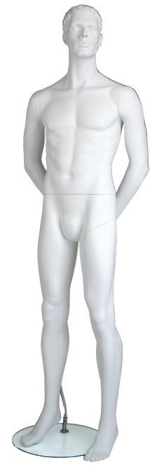 African American Male Mannequin with Molded Hair