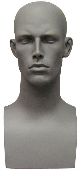 MN-175 V-Neck Male Fleshtone Mannequin Head Form with Realistic Featur –  DisplayImporter