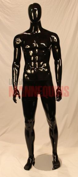 Rental Male Glossy Black Mannequin - Las Vegas Mannequins