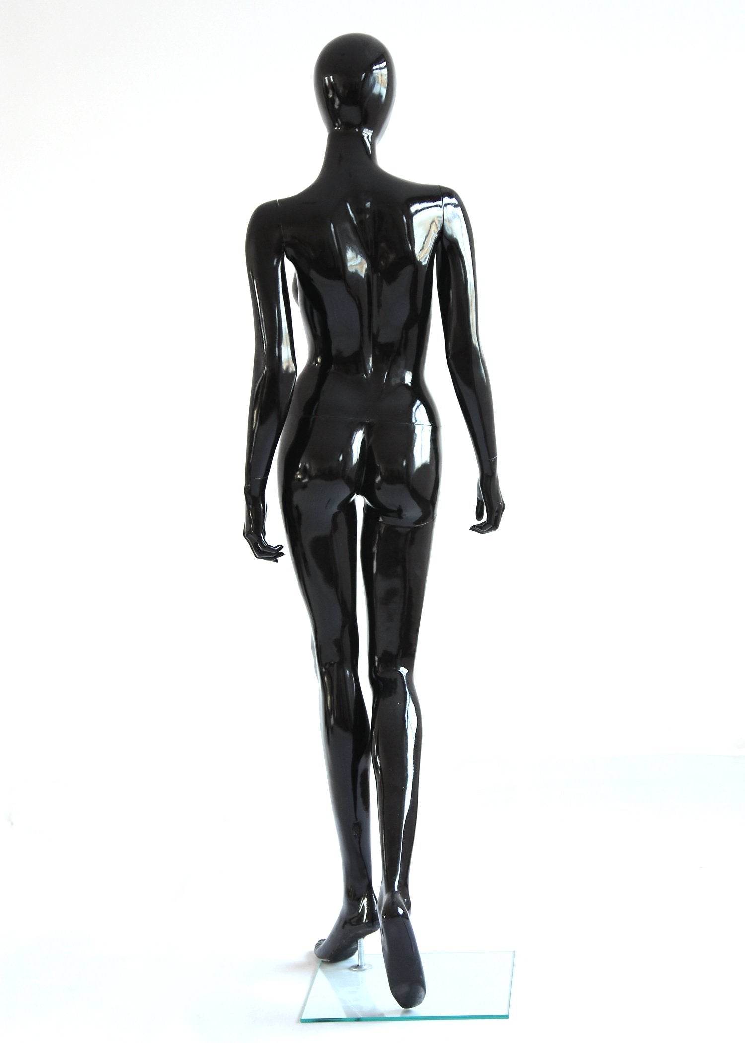 Rental Female Glossy Black w/ Head - Las Vegas Mannequins
