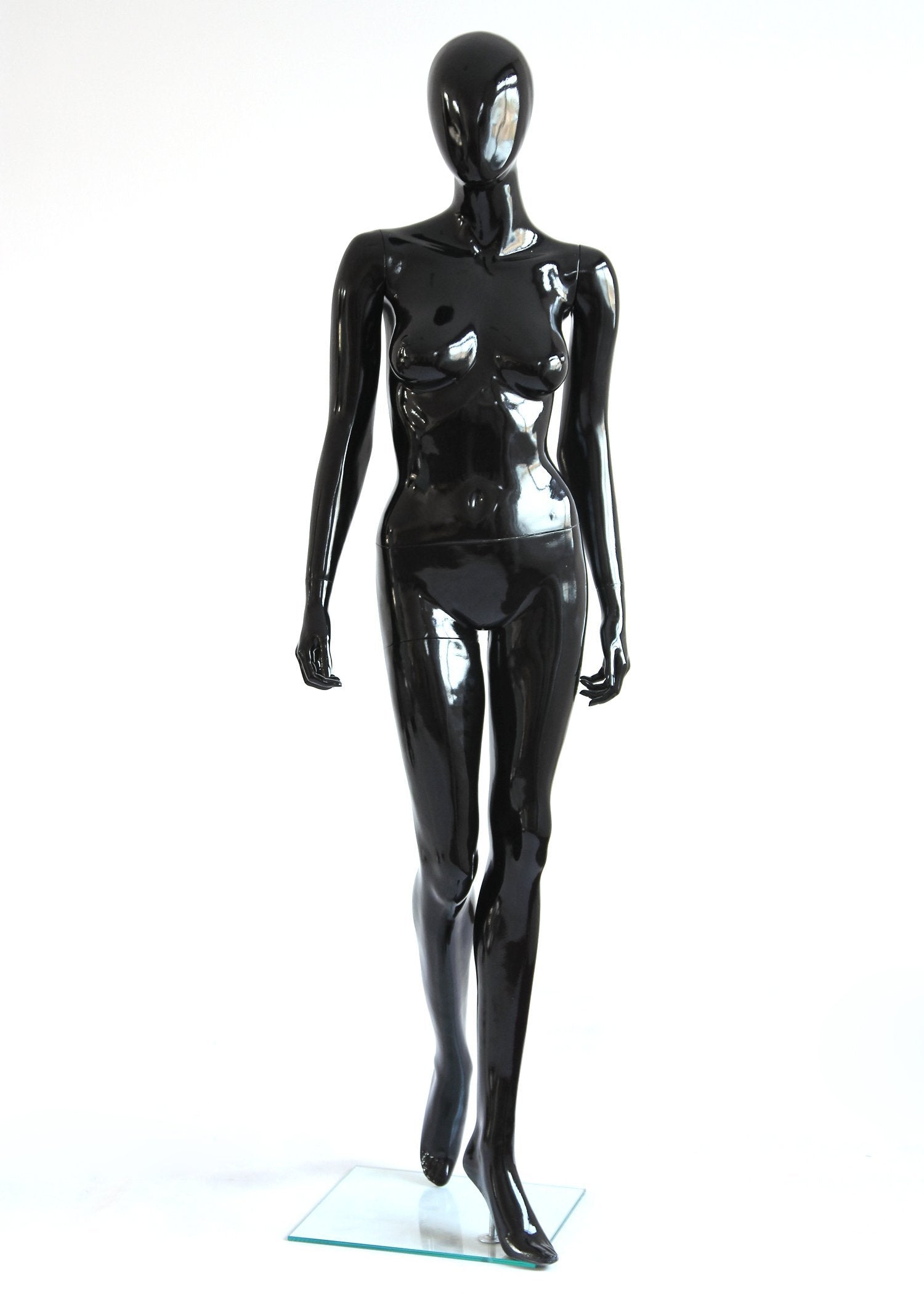 Rental Female Black Glossy Mannequin - Las Vegas Mannequins