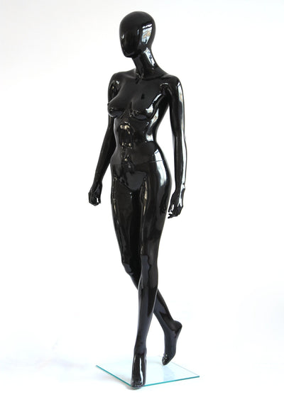 Rental Female Black Glossy Mannequin - Las Vegas Mannequins