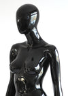 Rental Female Glossy Black w/ Head - Las Vegas Mannequins