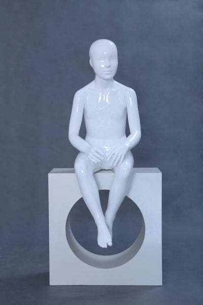 Child Faceless Sitting Mannequin - Las Vegas Mannequins
