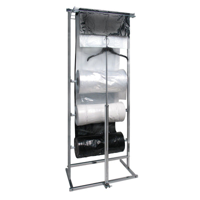 3 Roll Polyethylene Horizontal Dispensing Rack - Square Tubing - Las Vegas Mannequins