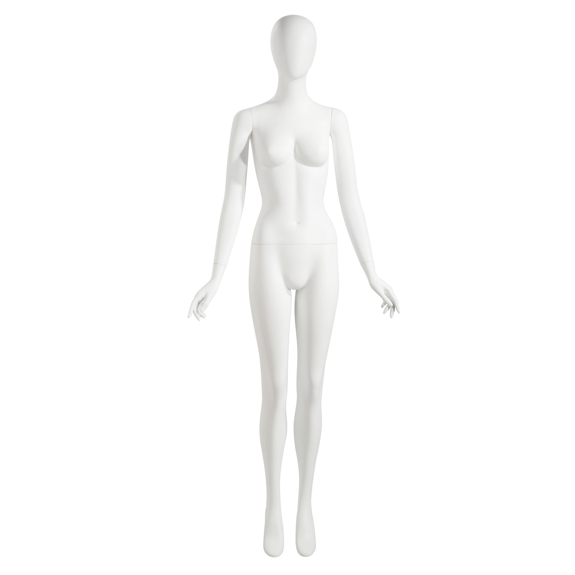 Unbreakable Female Mannequin Bust w/ Arms to the Side