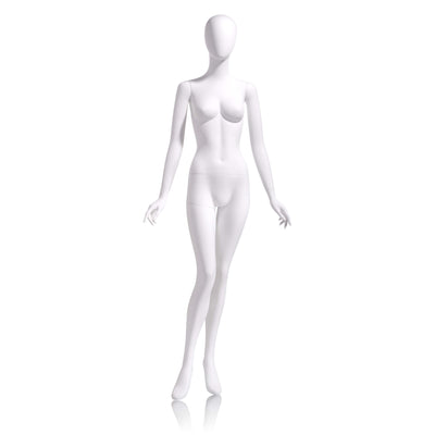 Female - Oval head facing straight, arms at side, right leg slightly bent - Las Vegas Mannequins