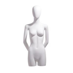 Female 3/4 form, oval head, arms behind back - Las Vegas Mannequins