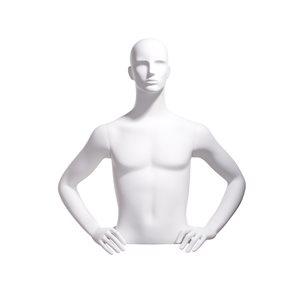 Male bust, abstract head, hands on hips - Las Vegas Mannequins