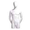 Male 3/4 form, oval head, arms behind back - Las Vegas Mannequins