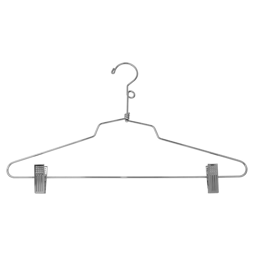 16" Steel Combination Hanger w/ Vinyl Cushion Clips and Loop Hook - Las Vegas Mannequins
