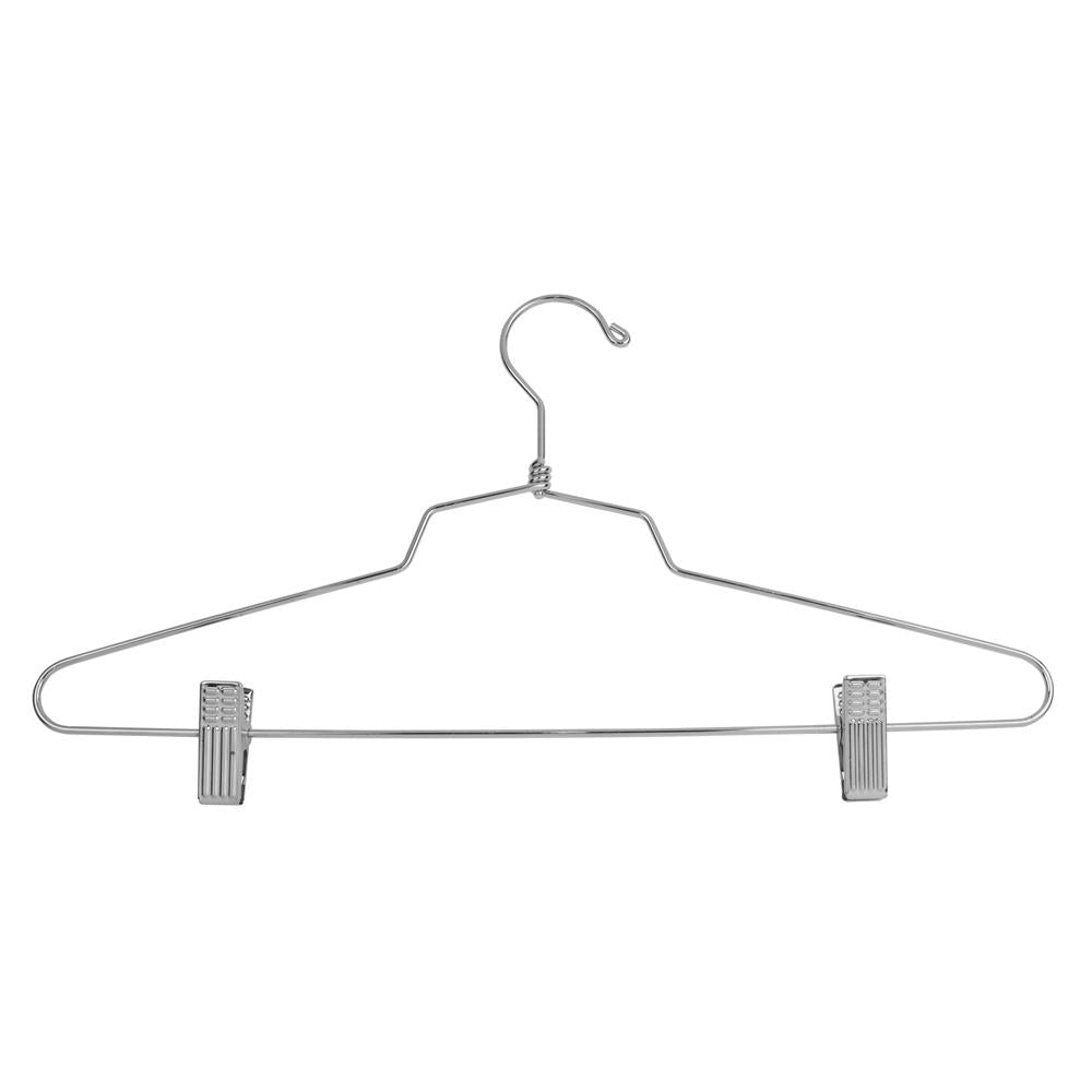 16" Steel Combination Hanger w/ Vinyl Cushion Clips and Regular Hook - Las Vegas Mannequins