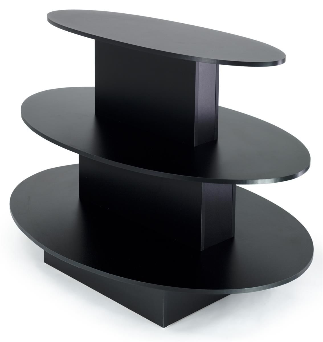 3-Tier Melamine Oval Table - Las Vegas Mannequins