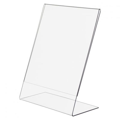 Acrylic Slantback Sign Holder - Las Vegas Mannequins