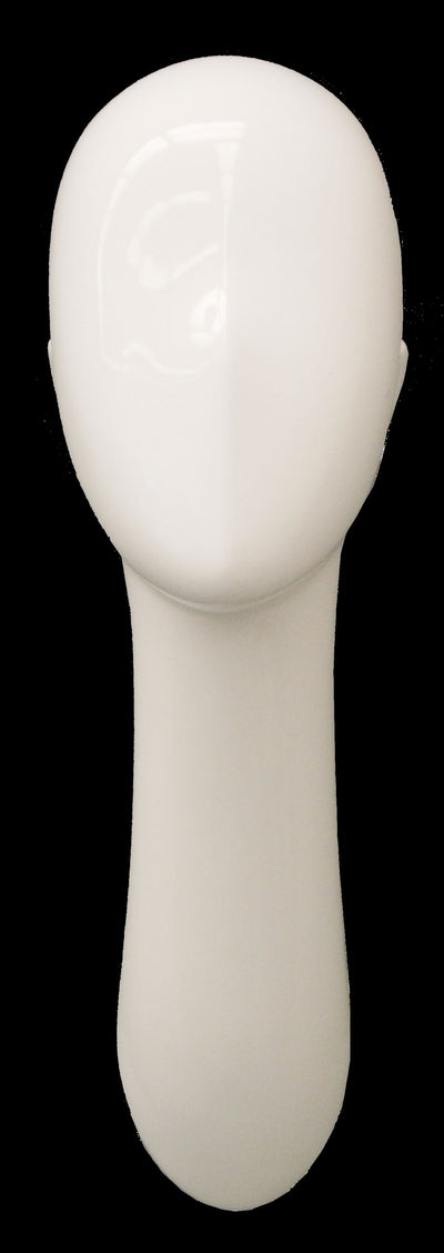 Abstract Female Head Mannequin White - Las Vegas Mannequins
