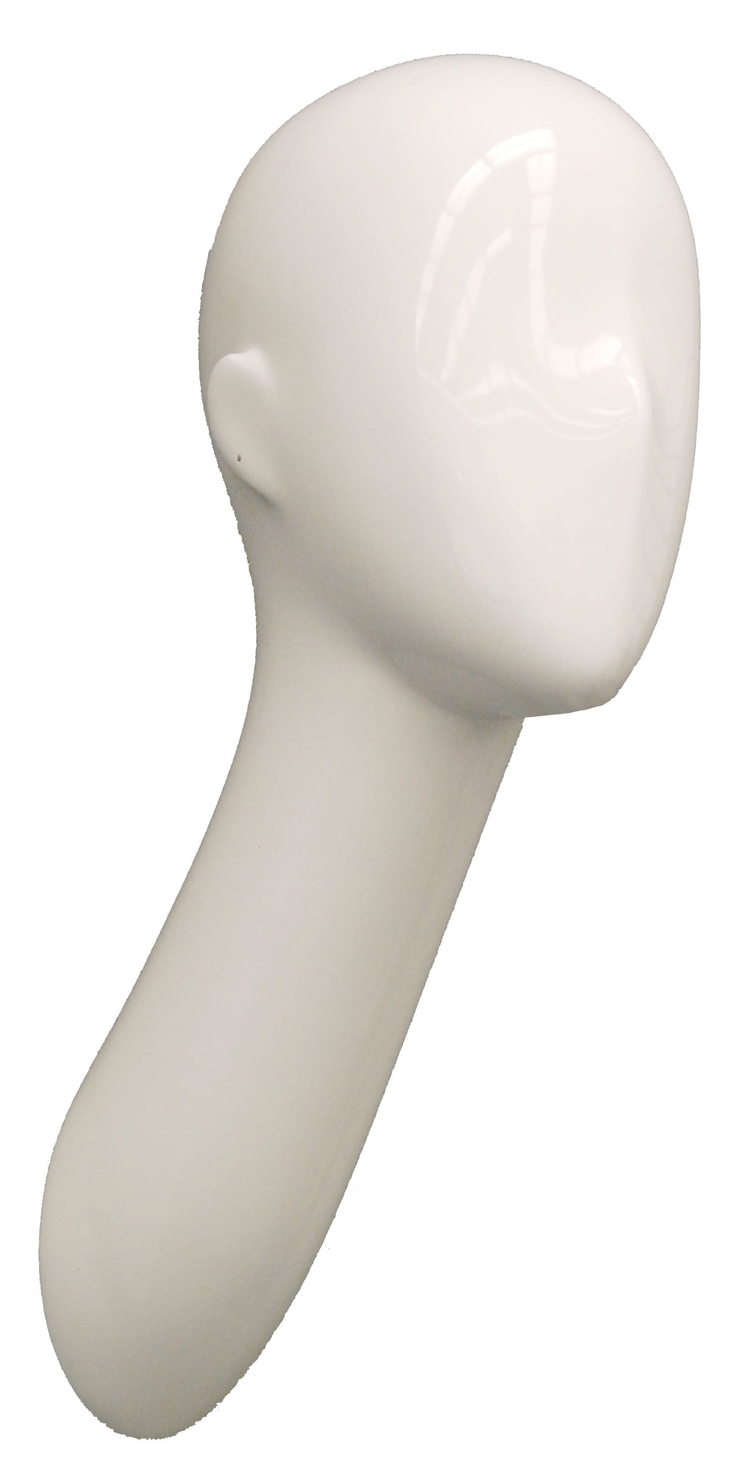 Abstract Female Head Mannequin White - Las Vegas Mannequins