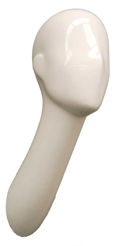 Abstract Male Head Mannequin White - Las Vegas Mannequins